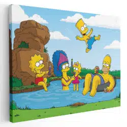 Tablou afis Familia Simpson desene animate 4641