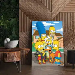 Tablou afis Familia Simpson desene animate 4715 living