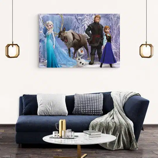 Tablou afis Frozen Elsa Anna Kristoff desene animate 2162 living modern 2 - Afis Poster Tablou afis Frozen Anna Kristoff desene animate pentru living casa birou bucatarie livrare in 24 ore la cel mai bun pret.