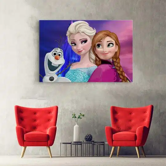 Tablou afis Frozen Elsa Anna Olaf desene animate 2163 hol - Afis Poster Tablou afis Frozen Anna Olaf desene animate pentru living casa birou bucatarie livrare in 24 ore la cel mai bun pret.