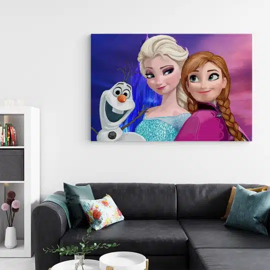 Tablou afis Frozen Elsa Anna Olaf desene animate 2163 living - Afis Poster Tablou afis Frozen Anna Olaf desene animate pentru living casa birou bucatarie livrare in 24 ore la cel mai bun pret.