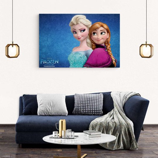 Tablou afis Frozen Elsa Anna desene animate 2186 living modern 2 - Afis Poster Tablou afis Frozen desene animate pentru living casa birou bucatarie livrare in 24 ore la cel mai bun pret.