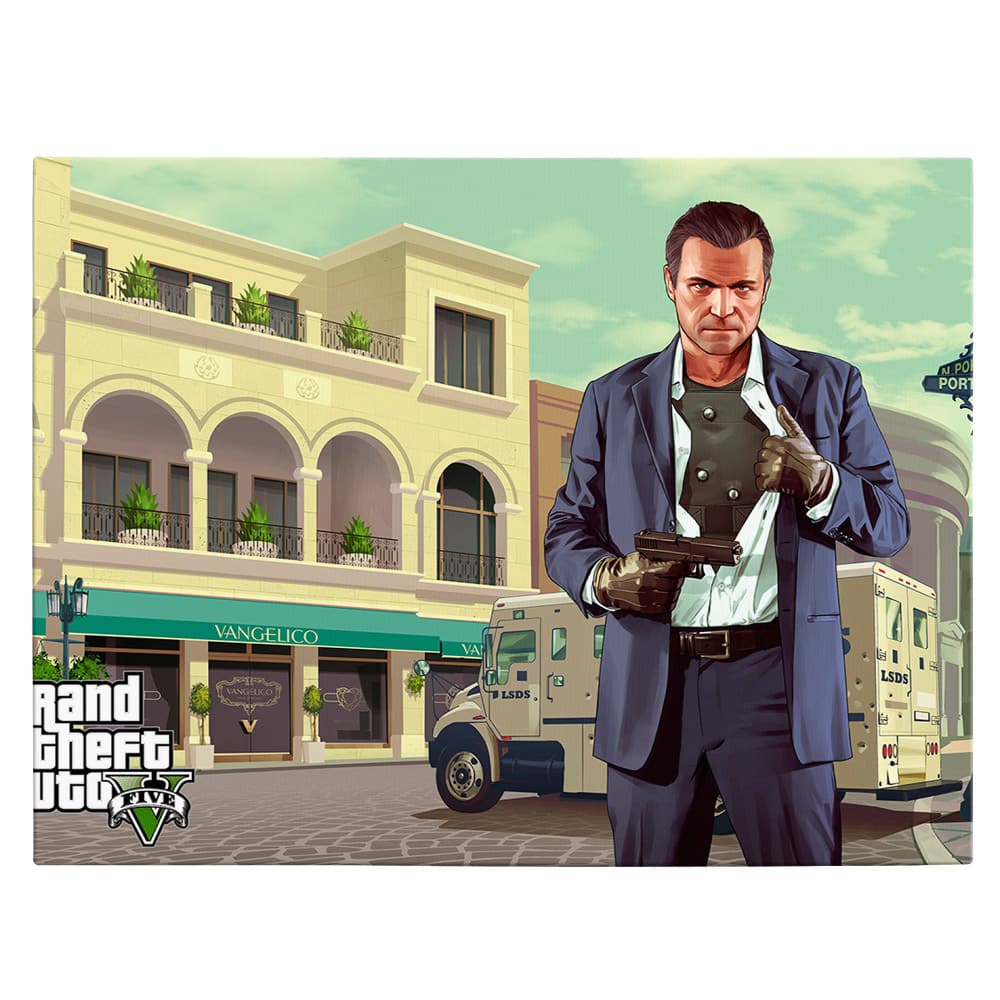Tablou afis Grand Theft Auto - Material produs:: Poster imprimat pe hartie foto, Dimensiunea:: 80x120 cm