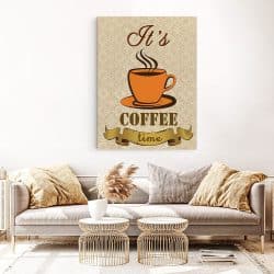 Tablou afis It s coffee time 3884 living 1