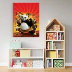 Tablou afis Kung Fu Panda desene animate 4780 camera copii