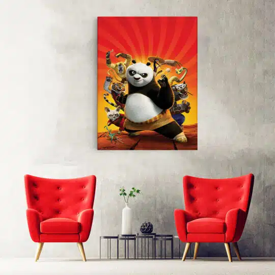 Tablou afis Kung Fu Panda desene animate 4780 hol