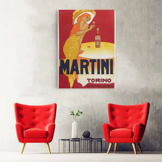 Tablou afis Martini vintage 4027 hol