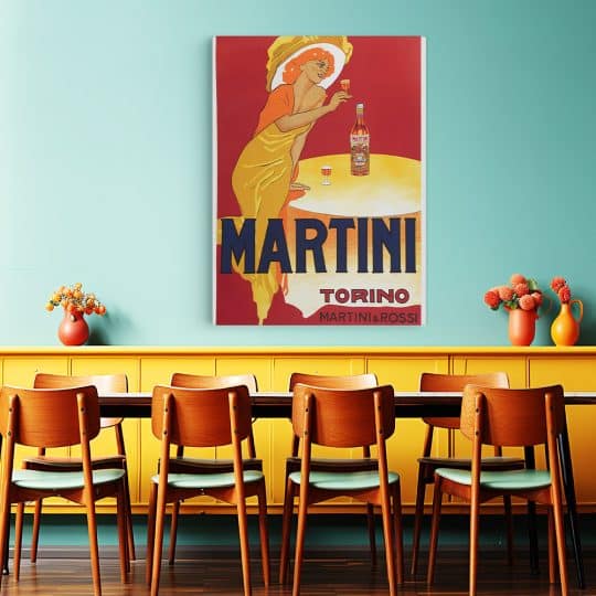 Tablou afis Martini vintage 4027 restaurant