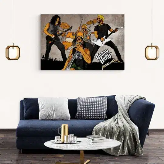 Tablou afis Metallica trupa rock 2397 living modern 2 - Afis Poster Tablou afis Metallica trupa rock pentru living casa birou bucatarie livrare in 24 ore la cel mai bun pret.