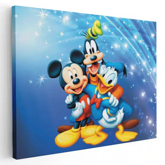 Tablou afis Mickey Donald si Pluto desene animate 4944