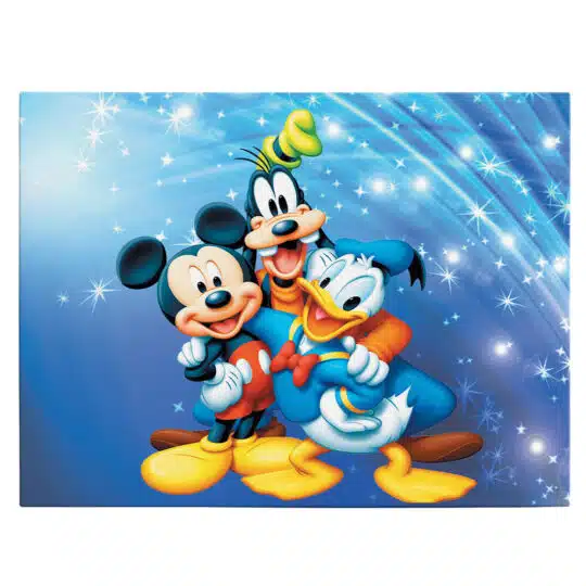 Tablou afis Mickey Donald si Pluto desene animate 4944 front