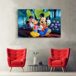 Tablou afis Mickey Mouse si Minnie desene animate 2247 hol - Afis Poster Tablou Mickey Mouse si Minnie desene animate pentru living casa birou bucatarie livrare in 24 ore la cel mai bun pret.