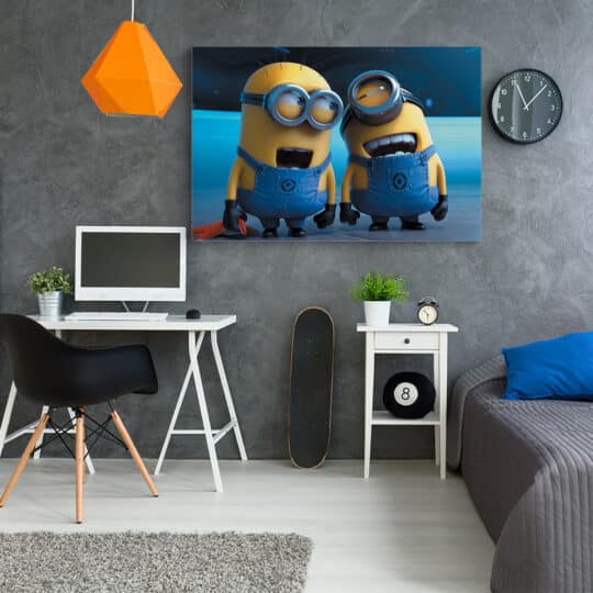 Tablou afis Minionii desene animate 4889 camera tineret