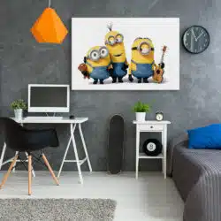 Tablou afis Minionii desene animate 4891 camera tineret