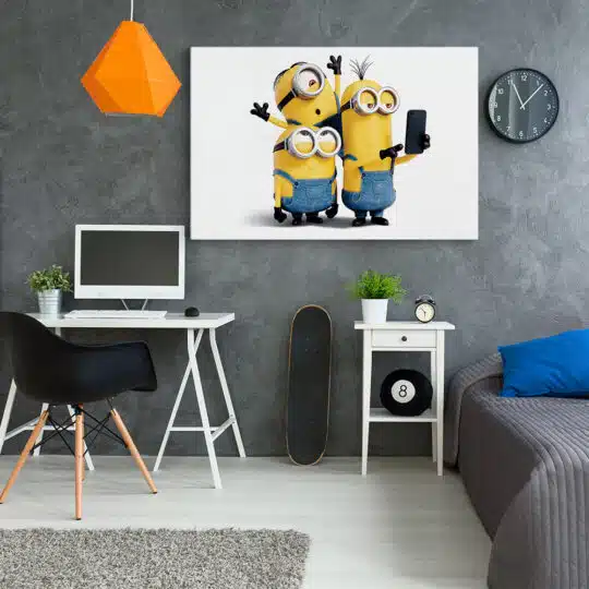 Tablou afis Minionii desene animate 4896 camera tineret