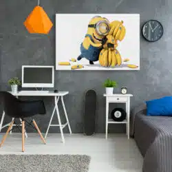 Tablou afis Minionii desene animate 4897 camera tineret