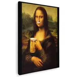 Tablou afis Mona Lisa cu halba bere 3993