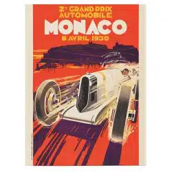 Tablou afis Monaco Grand Prix auto vintage 3202 front