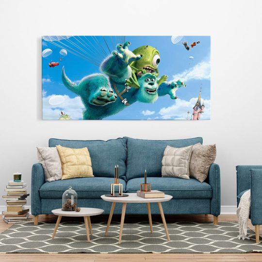 Tablou afis Monsters desene animate 2166 tablou camera hotel - Afis Poster Tablou afis Monsters desene animate pentru living casa birou bucatarie livrare in 24 ore la cel mai bun pret.