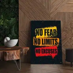 Tablou afis No Fear No Limits No Excuses 4408 living