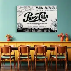 Tablou afis Pepsi Cola vintage 4102 restaurant