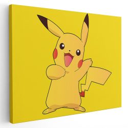 Tablou afis Pikachu jocuri desene animate 2248 - Afis Poster Tablou Pikachu jocuri desene animate pentru living casa birou bucatarie livrare in 24 ore la cel mai bun pret.
