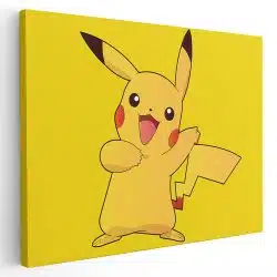 Tablou afis Pikachu jocuri desene animate 2248 - Afis Poster Tablou Pikachu jocuri desene animate pentru living casa birou bucatarie livrare in 24 ore la cel mai bun pret.