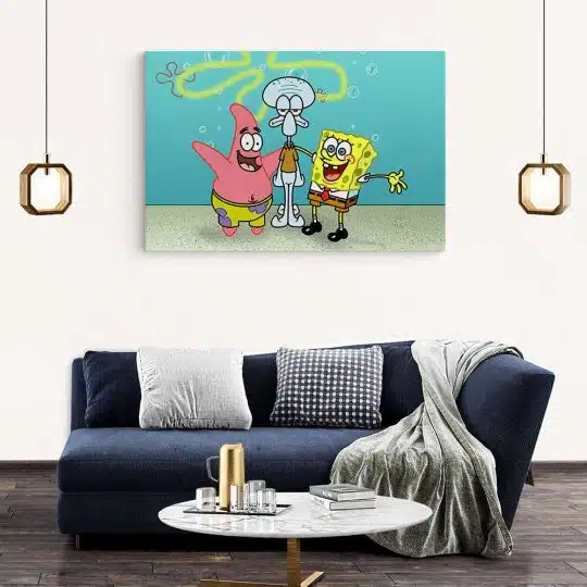 Tablou afis SpongeBob desene animate 2209 living modern 2 - Afis Poster Tablou afis SpongeBob desene animate pentru living casa birou bucatarie livrare in 24 ore la cel mai bun pret.