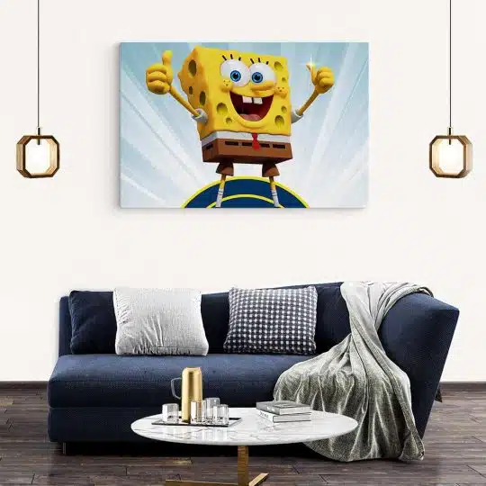 Tablou afis SpongeBob desene animate 2210 living modern 2 - Afis Poster Tablou afis SpongeBob desene animate pentru living casa birou bucatarie livrare in 24 ore la cel mai bun pret.