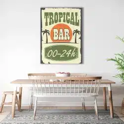 Tablou afis Tropical Bar vintage 3962 bucatarie1