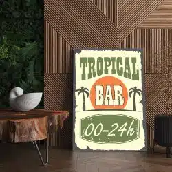 Tablou afis Tropical Bar vintage 3962 living