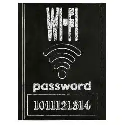 Tablou afis Wi Fi password 4417 front