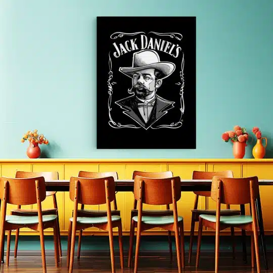 Tablou afis eticheta Jack Daniels 4003 restaurant