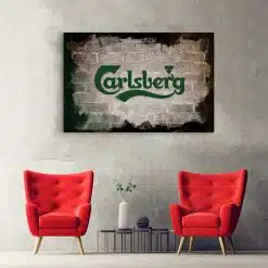 Tablou afis logo Carlsberg vintage 4091 hol