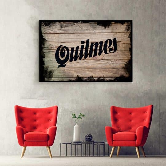 Tablou afis logo Quilmes vintage 4090 hol
