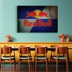 Tablou afis logo Red Bull vintage 4115 restaurant