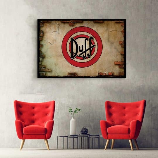 Tablou afis logo bere Duff vintage 4117 hol