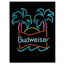 Tablou afis logo neon bere Budweiser 4007 front