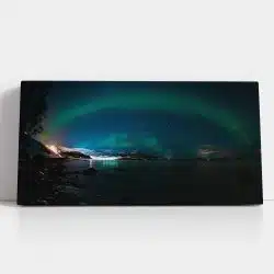 Tablou aurora boreala Luminile Nordului inn Norvegia 4518 detalii tablou