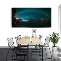 Tablou aurora boreala Luminile Nordului inn Norvegia 4518 modern bucatarie