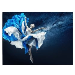 Tablou balerina dansand gratios albastru alb 1921 front - Afis Poster Tablou balerina dansand gratios pentru living casa birou bucatarie livrare in 24 ore la cel mai bun pret.