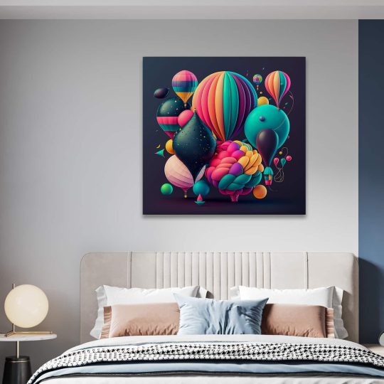 Tablou baloane variate multicolore multicolor 1629 camera 1 - Afis Poster tablou baloane multicolore pentru living casa birou bucatarie livrare in 24 ore la cel mai bun pret.