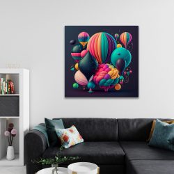 Tablou baloane variate multicolore multicolor 1629 camera 2 - Afis Poster tablou baloane multicolore pentru living casa birou bucatarie livrare in 24 ore la cel mai bun pret.