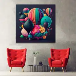 Tablou baloane variate multicolore multicolor 1629 hol - Afis Poster tablou baloane multicolore pentru living casa birou bucatarie livrare in 24 ore la cel mai bun pret.