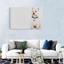 Tablou caine West Highland White Terrier 4169 living modern