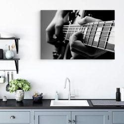 Tablou cantand la chitara detaliu alb negru 1607 bucatarie - Afis Poster Tablou chitara cantaret detaliu alb negru pentru living casa birou bucatarie livrare in 24 ore la cel mai bun pret.