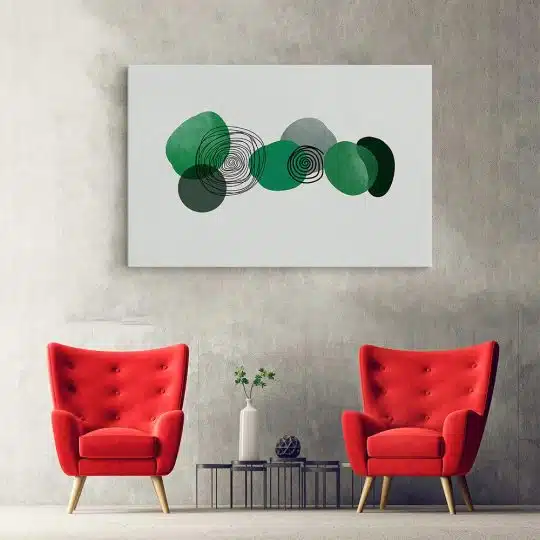 Tablou canvas Boho minimalism forme abstracte verde 1331 hol - Afis Poster tablou boho minimalism pentru living casa birou bucatarie livrare in 24 ore la cel mai bun pret.