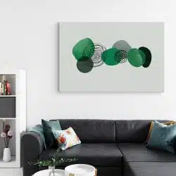 Tablou canvas Boho minimalism forme abstracte verde 1331 living - Afis Poster tablou boho minimalism pentru living casa birou bucatarie livrare in 24 ore la cel mai bun pret.