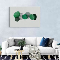 Tablou canvas Boho minimalism forme abstracte verde 1331 living modern - Afis Poster tablou boho minimalism pentru living casa birou bucatarie livrare in 24 ore la cel mai bun pret.