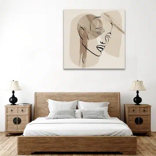 Tablou canvas Boho minimalism portret barbat maro 1290 dormitor - Afis Poster Boho minimalism portret barbat maro pentru living casa birou bucatarie livrare in 24 ore la cel mai bun pret.